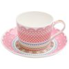Купить Пара чайная Шантильи розовая 250мл фарфор в Санкт-Петербурге по недорогой цене и с быстрой доставкой.