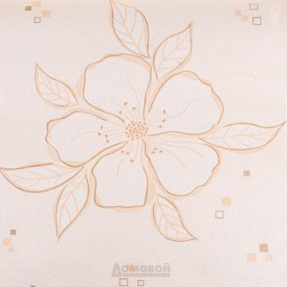 Купить Обои Пермские Обои (бумажные дуплекс) Соната цветок 213-02 (рисунок 1-1) беж. 0