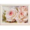Купить Картина в раме Бело-розовые розы II 30х20см в Санкт-Петербурге по недорогой цене и с быстрой доставкой.