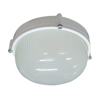 Купить Светильник банный НПП-100w круглый термостойкий без решетки IP54 белый в Санкт-Петербурге по недорогой цене и с быстрой доставкой.