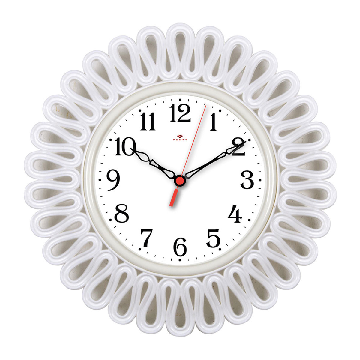 Настенные часы сайты. Часы настенные Рубин 4545-. Настенные часы, белый. Часы настенные большие белые. Часы белые настенные красивые.