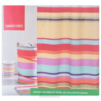 Купить Занавеска для ванной комнаты summer stripes