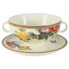 Купить Чашка суповая на блюдце Японский сад 500мл керамика в Санкт-Петербурге по недорогой цене и с быстрой доставкой.