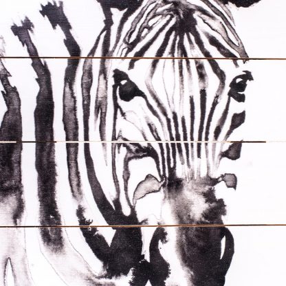 Купить Картина на досках Голова зебры 40х60см в Санкт-Петербурге по недорогой цене и с быстрой доставкой.