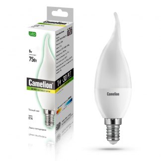 Купить Лампа светодиодная Camelion LED8-CW35/830/E14 8Вт 220В в Санкт-Петербурге по недорогой цене и с быстрой доставкой.