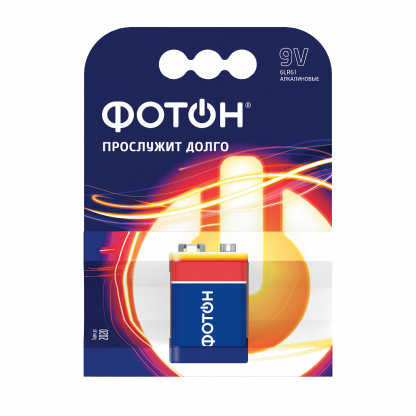 Купить Элемент питания ФОТОН 6LR61 КP1 в Санкт-Петербурге по недорогой цене и с быстрой доставкой.