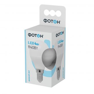 Купить Лампа светодиодная ФОТОН LED P45 4W E14 4000K в Санкт-Петербурге по недорогой цене и с быстрой доставкой.