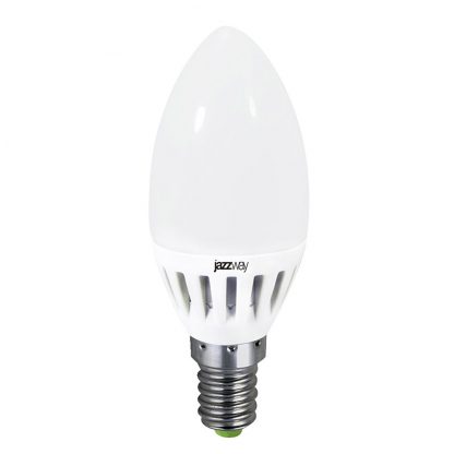 Купить Лампа светодиодная PLED- ECO-C37 5w E27 4000K 400Lm Jazzway в Санкт-Петербурге по недорогой цене и с быстрой доставкой.