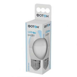 Купить Лампа светодиодная ФОТОН LED B35 4W E27 4000K в Санкт-Петербурге по недорогой цене и с быстрой доставкой.