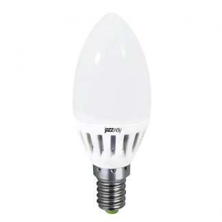 Купить Лампа светодиодная PLED- ECO-C37 5w E27 3000K 400Lm Jazzway в Санкт-Петербурге по недорогой цене и с быстрой доставкой.